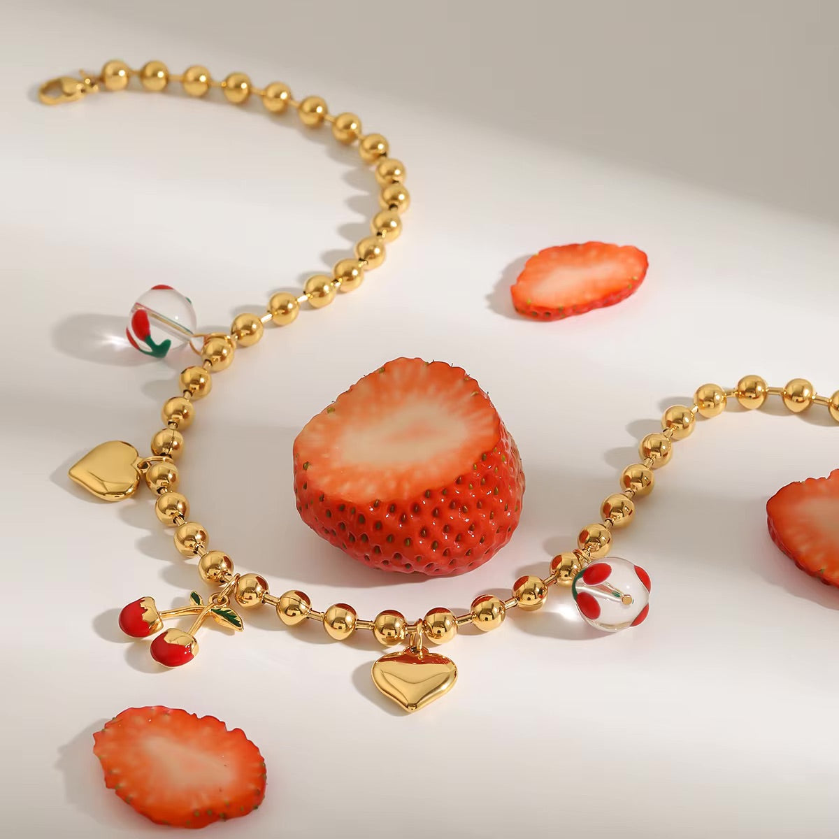 Kai Gold Cherry Necklace