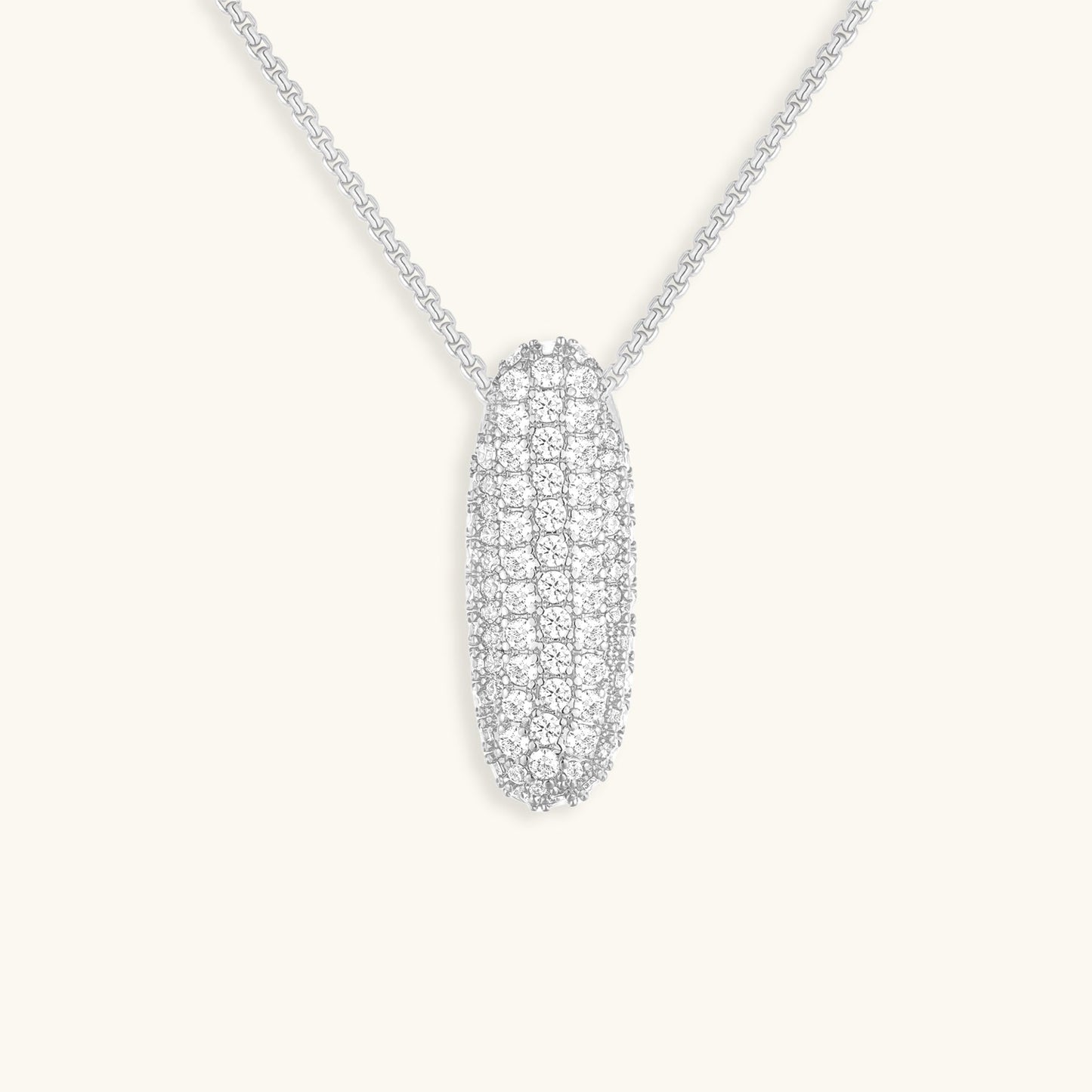 Coral Initial Diamond Necklace
