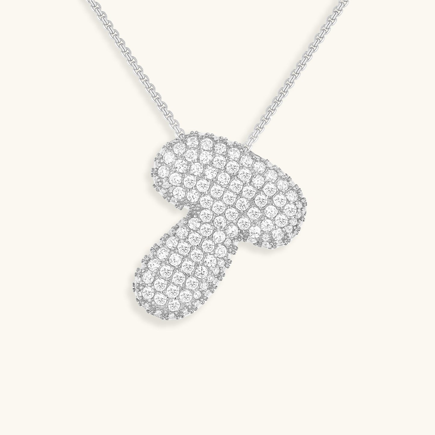 Coral Initial Diamond Necklace