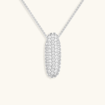 Coral Initial Diamond Necklace