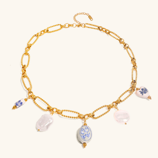 Cerulean Freshwater Pearl Necklace