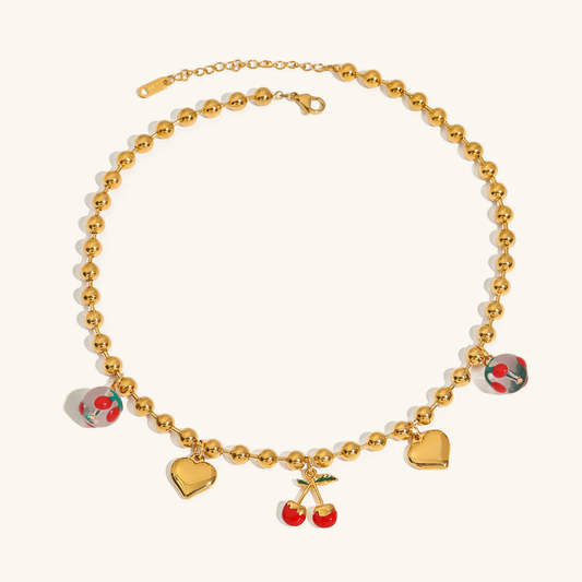 Kai Gold Cherry Necklace