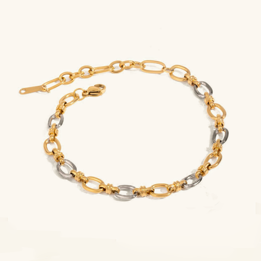 Addison Two Tone Gold Bracelet