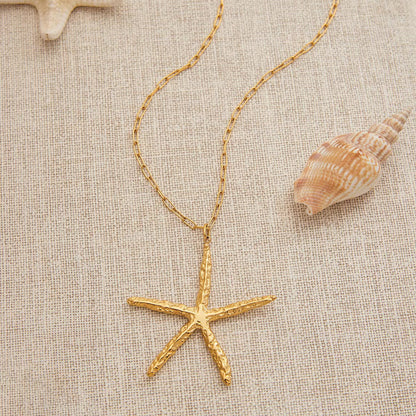 Claudia Gold Starfish Necklace