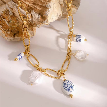 Cerulean Freshwater Pearl Necklace