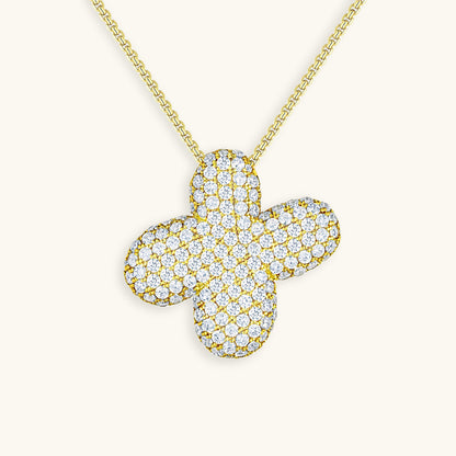 Coral Initial Diamond Necklace