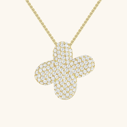 Coral Initial Diamond Necklace